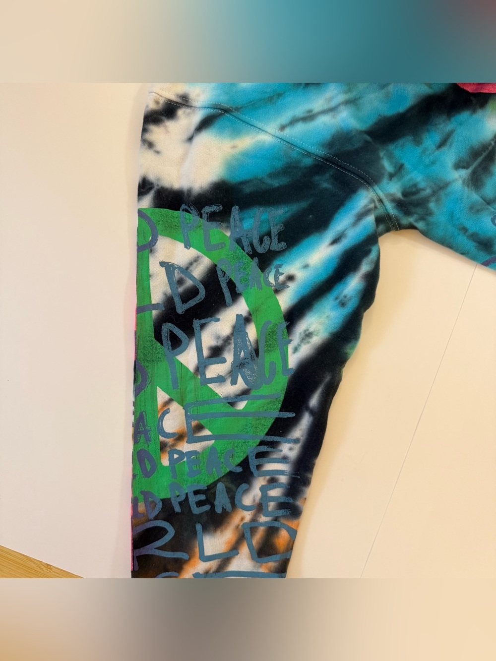 Golf Wang Flower Boy Tie Dye Hoodie Tyler The Creator Multi Color Graphic - Picture 3 of 12